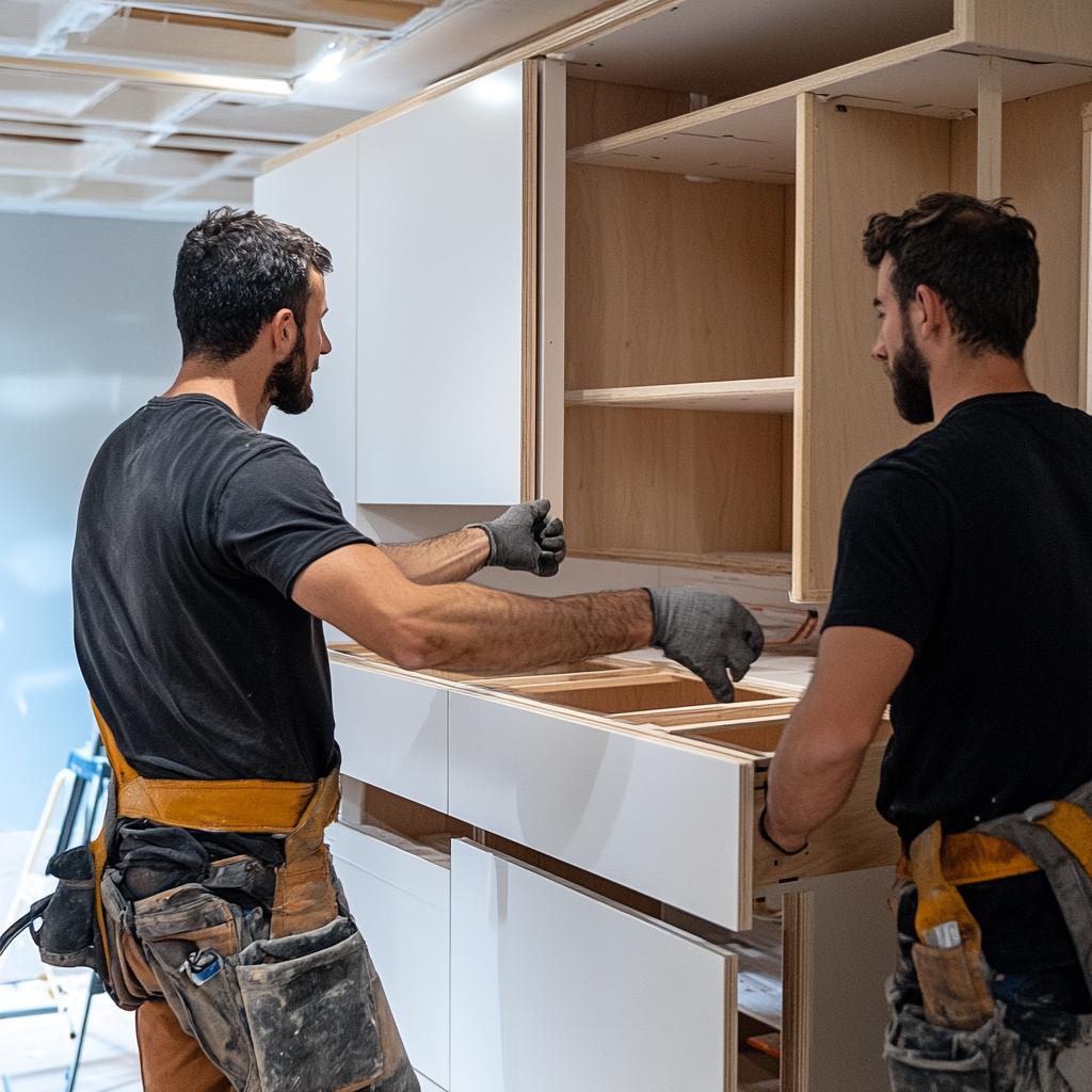 Professional aluminum kitchen installation in Riyadh